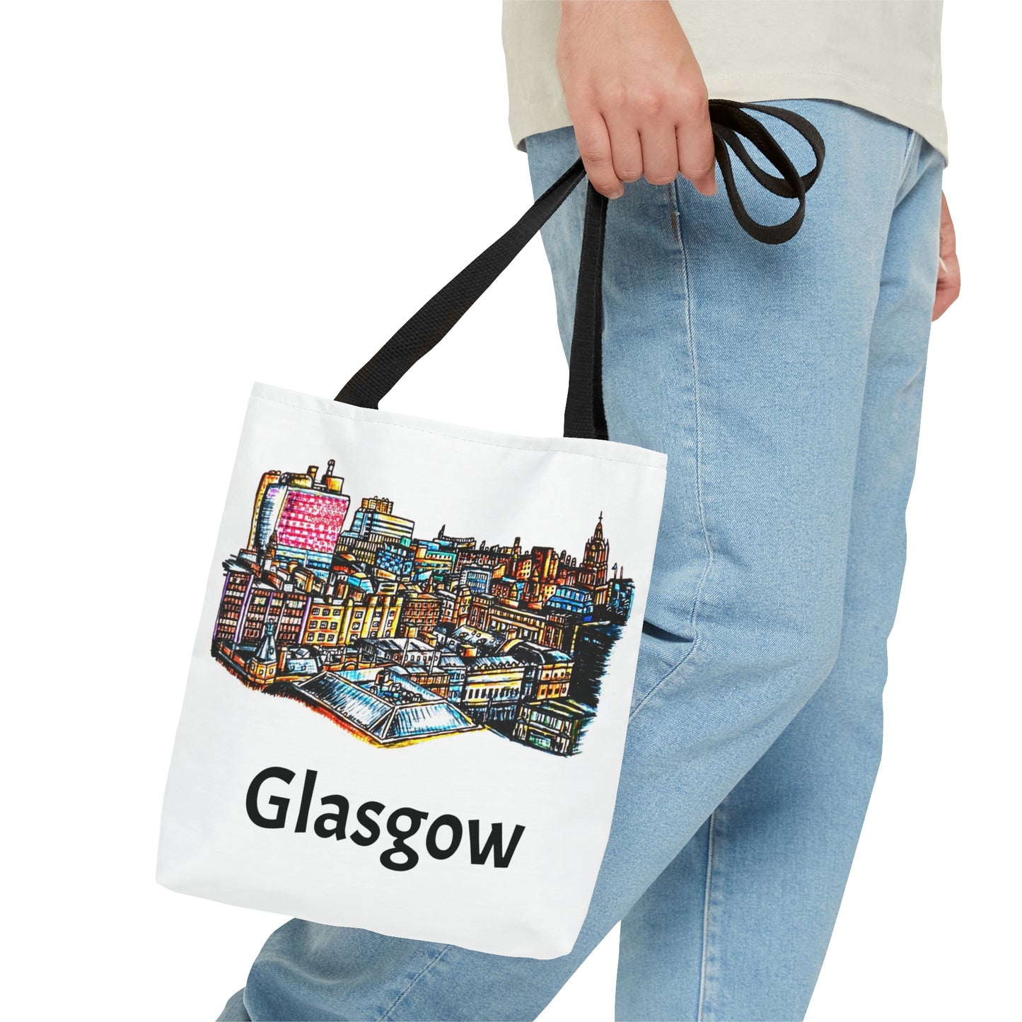 Tote Bag (AOP)- The Glasgow Skyline Design