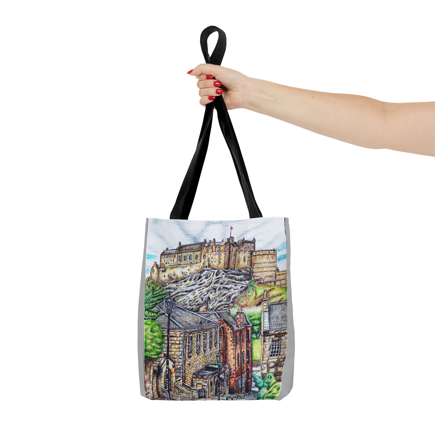 Tote Bag (AOP)- Edinburgh Vennel View Design