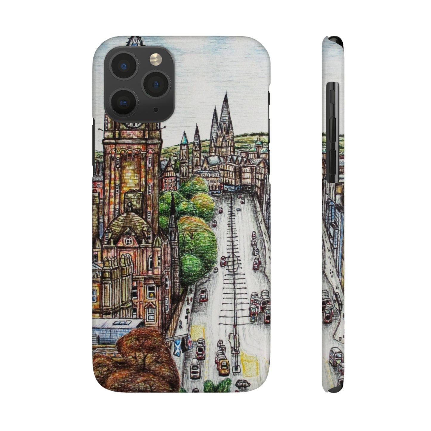 Slim Phone Case- Edinburgh Princes Street Design