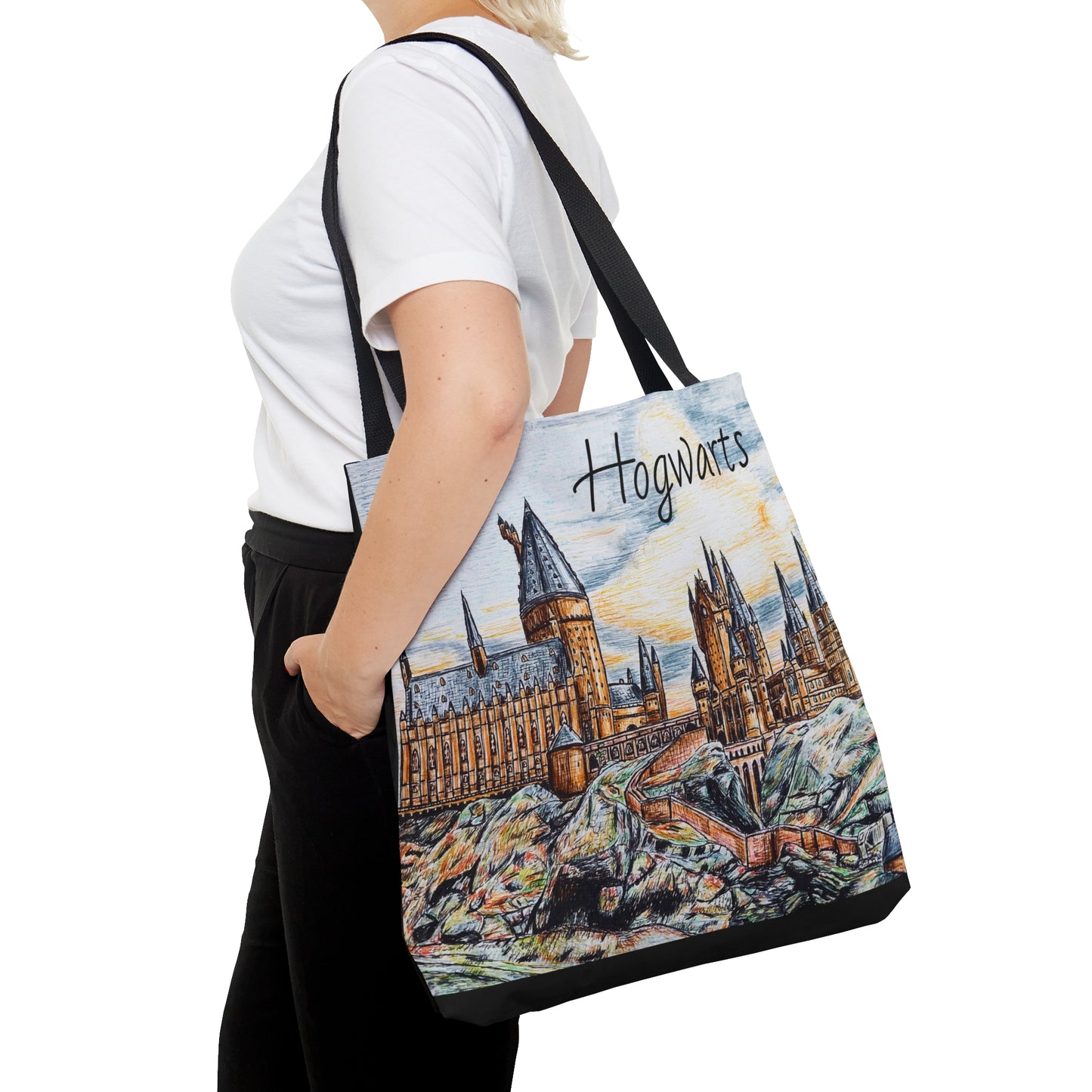 Tote Bag (AOP)- Edinburgh Collage Art Design