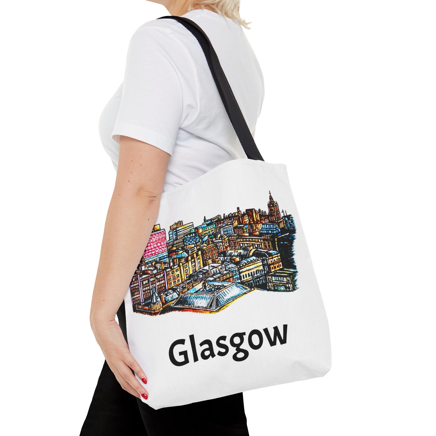 Tote Bag (AOP)- The Glasgow Skyline Design