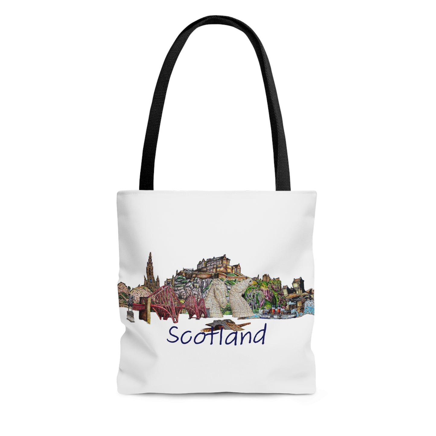 Tote Bag (AOP)-  Iconic Scotland Collage Art Design