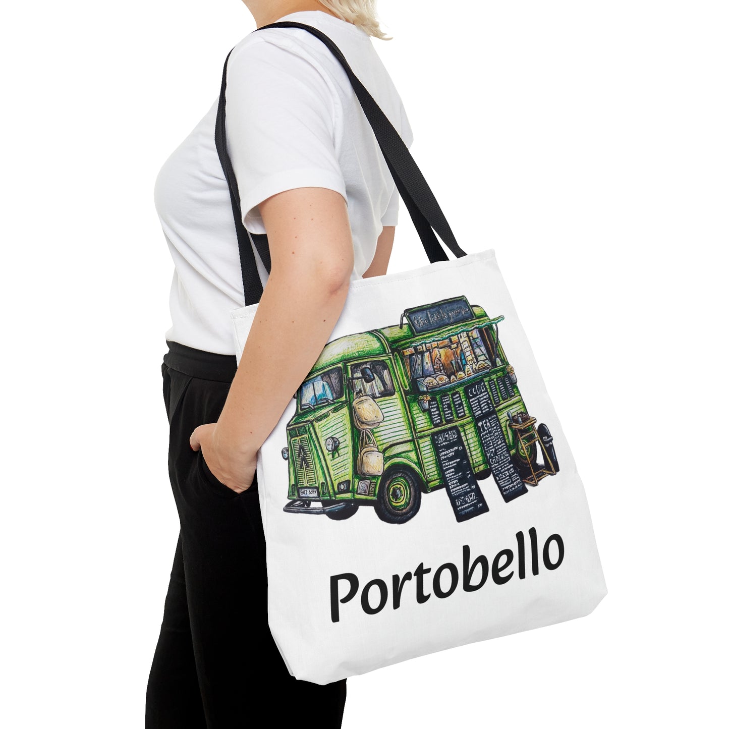 Tote Bag (AOP)- The Little Green Van, Portobello Design