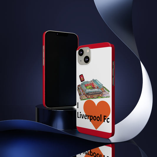 Slim Phone Case- I 💗 Liverpool FC Design