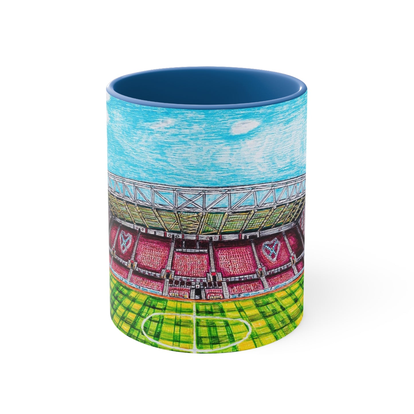 Coffee Mug, 11oz- Tyne Castle Hearts FC Design
