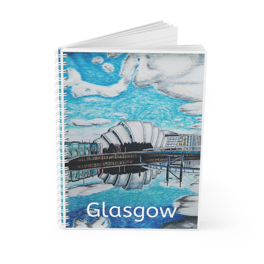 Spiral Notebook- Glasgow Design