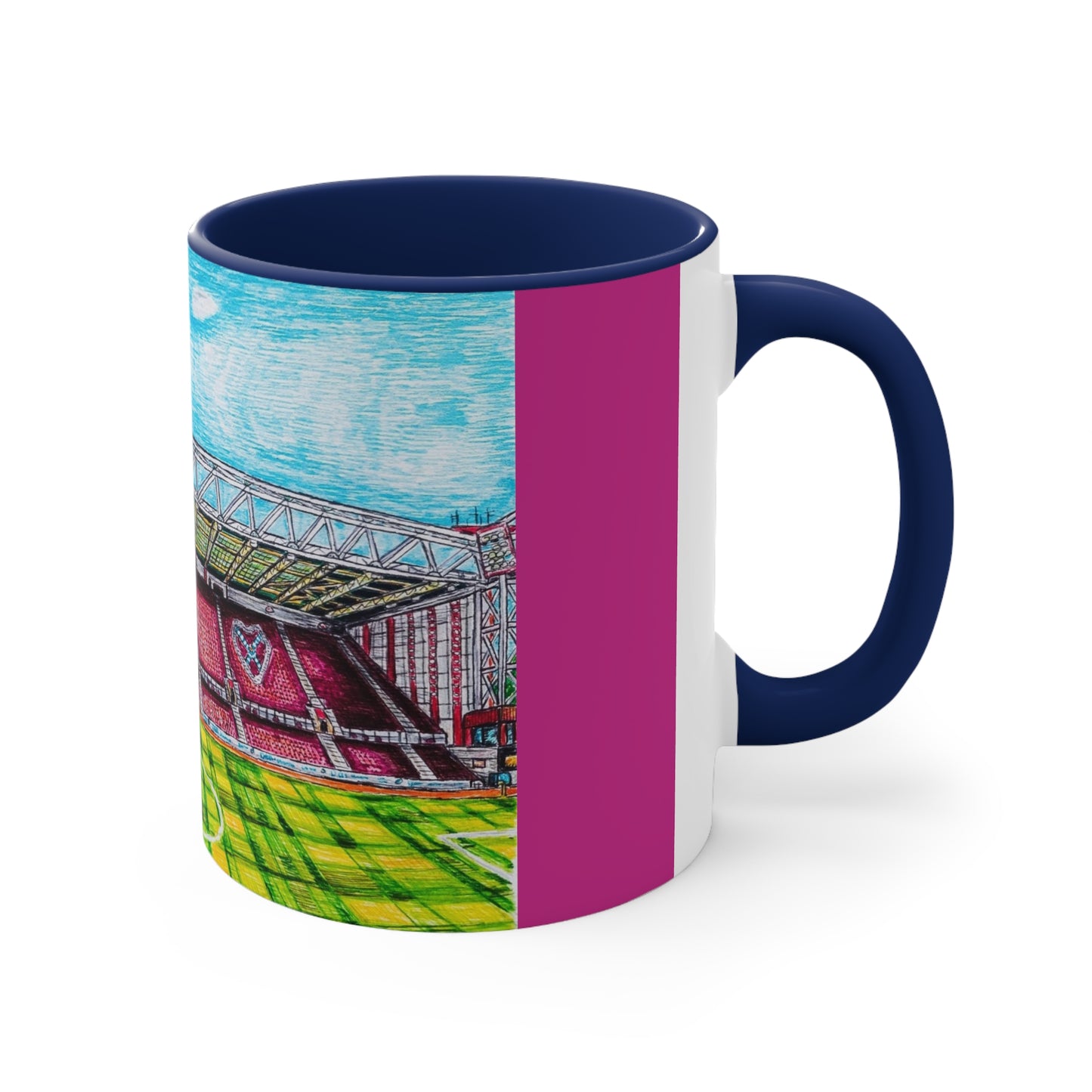 Coffee Mug, 11oz- Tyne Castle Hearts FC Design