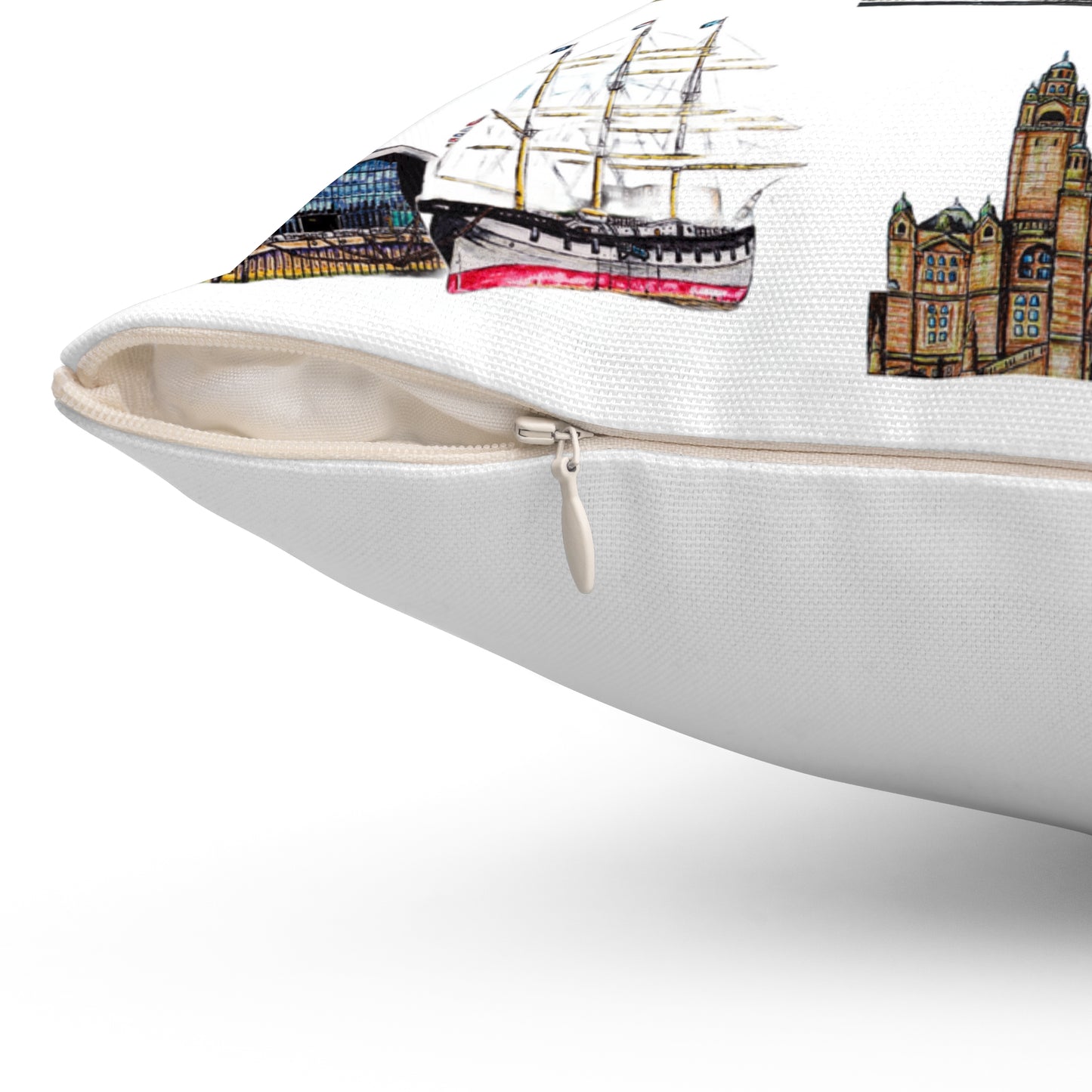 Polyester Square Pillow- The Glasgow Design