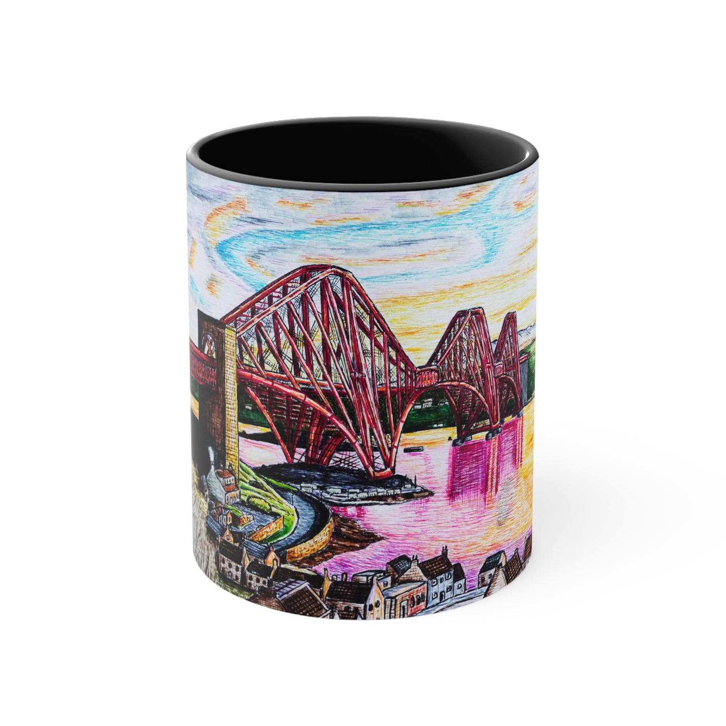 Coffee Mug, 11oz- Forth Bridge, Scotland Design