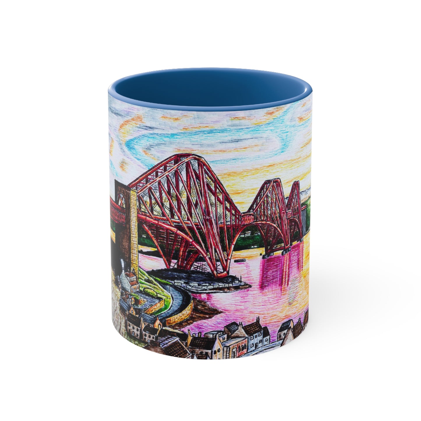 Coffee Mug, 11oz- Forth Bridge, Scotland Design