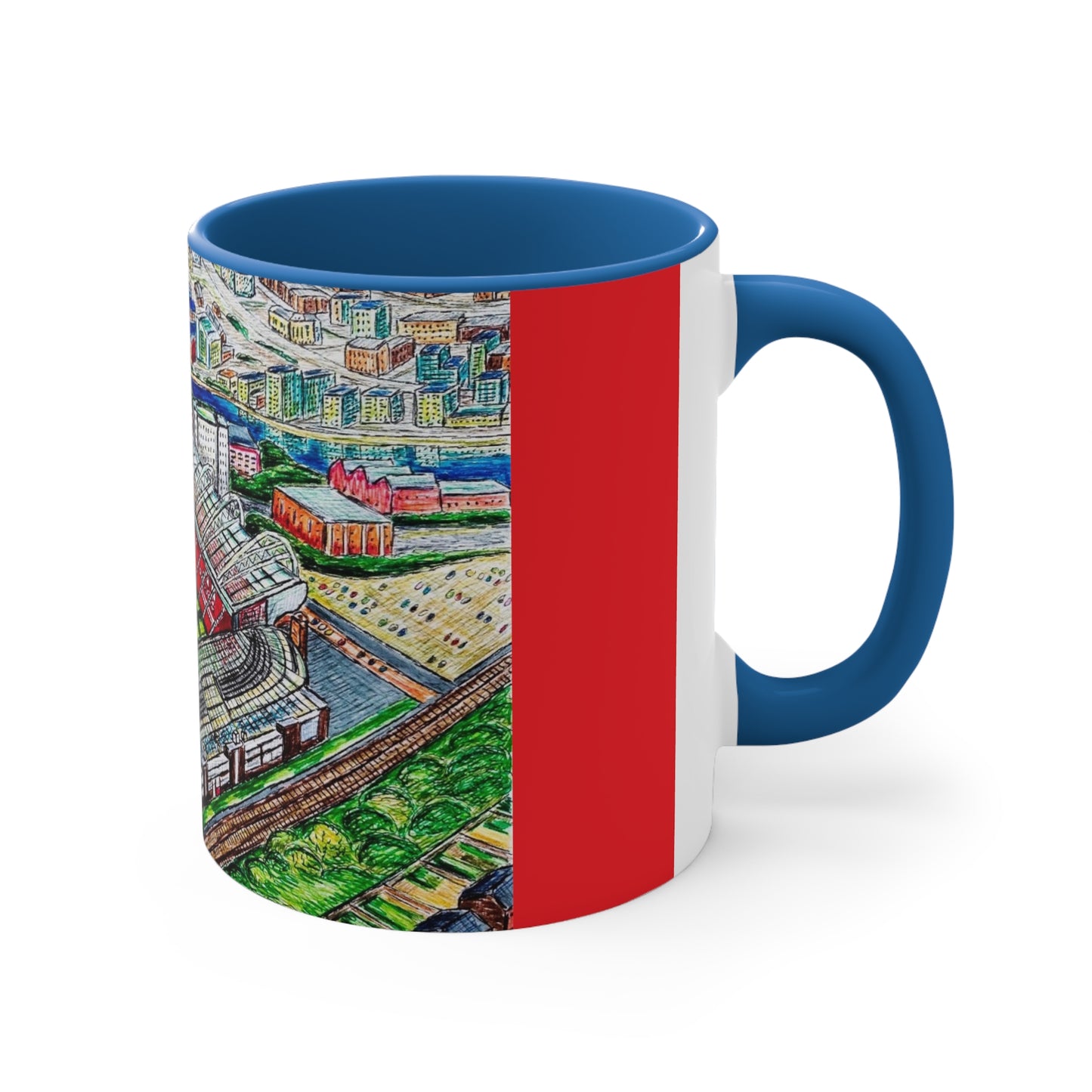 Coffee Mug, 11oz- Old Trafford (Manchester United) Design