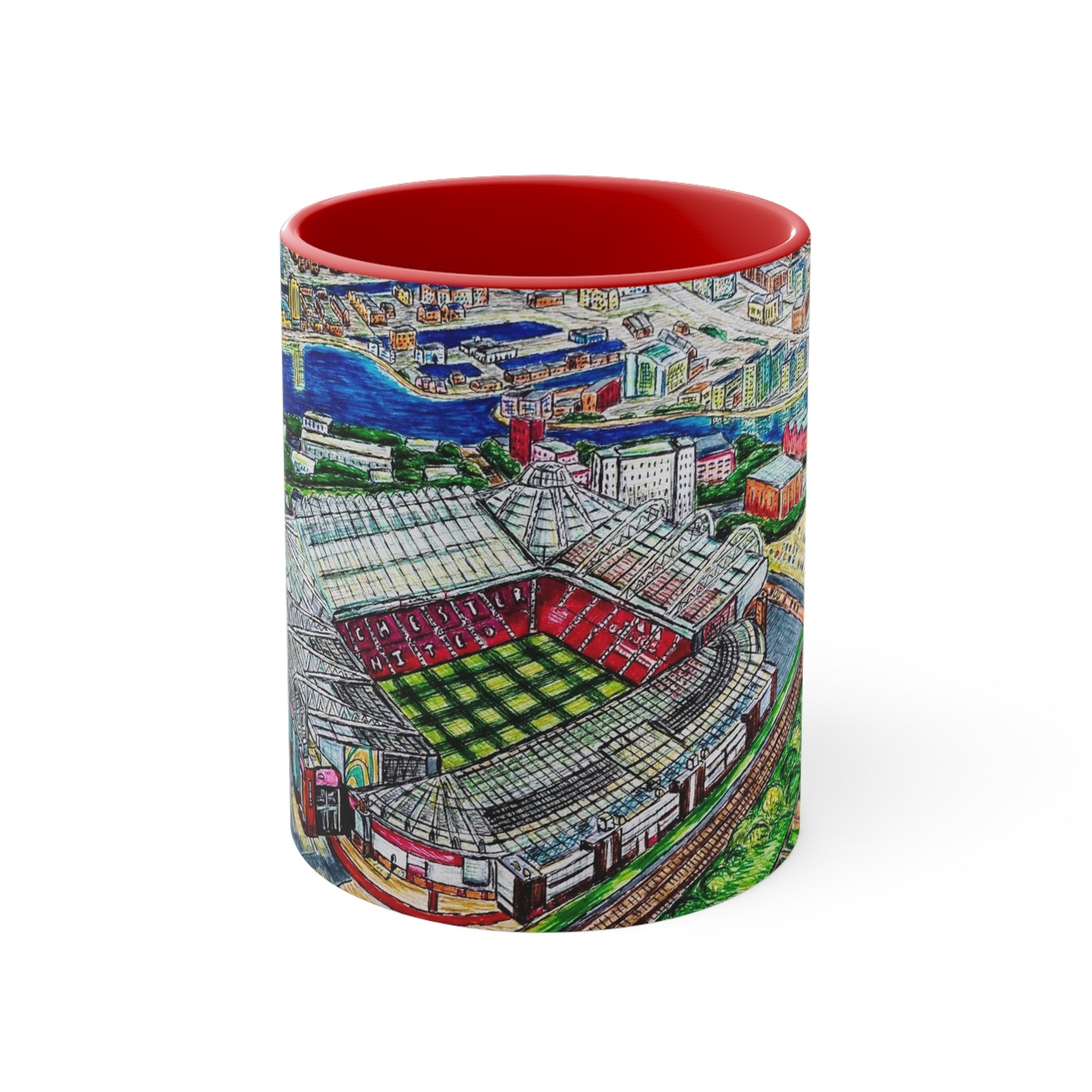 Coffee Mug, 11oz- Old Trafford (Manchester United) Design