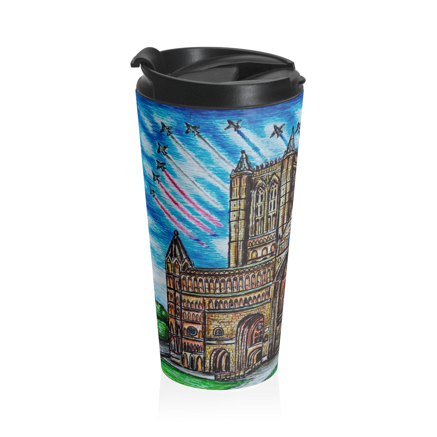 Stainless Steel Travel Mug- Lincoln Cathedral Design