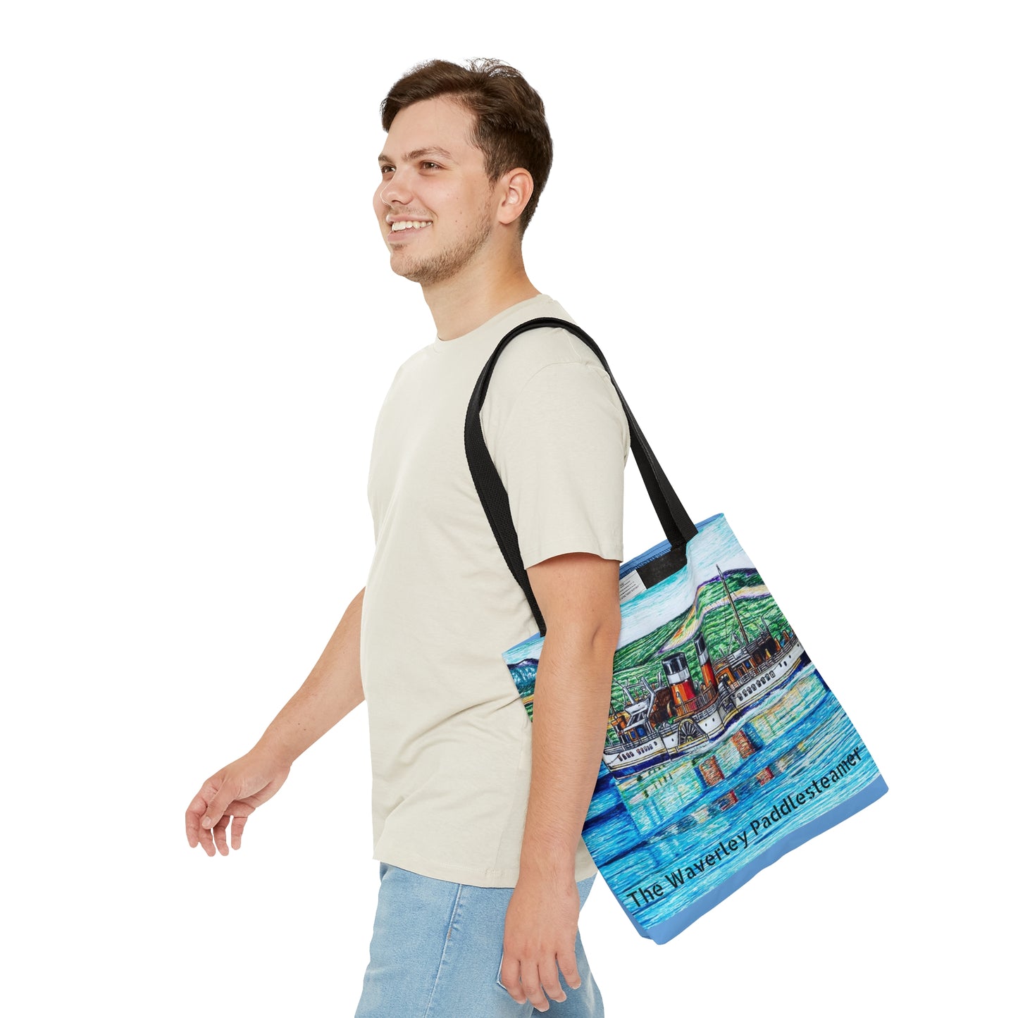 Tote Bag (AOP)- The Waverley Paddlesteamer Design