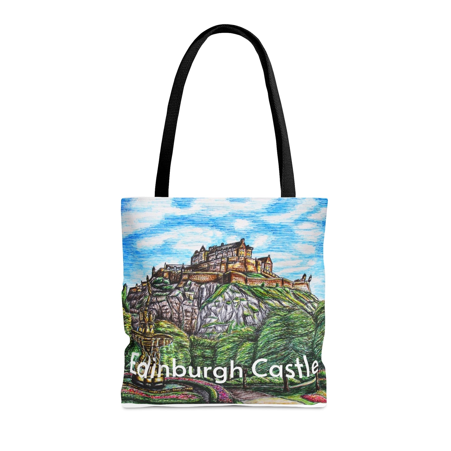 Tote Bag (AOP)- Iconic Edinburgh Castle Art Design