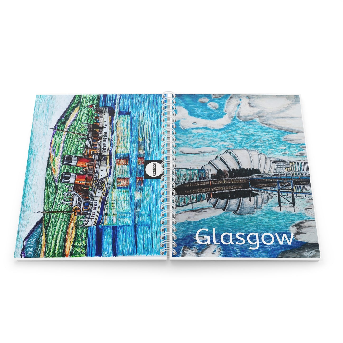 Spiral Notebook- Glasgow Design
