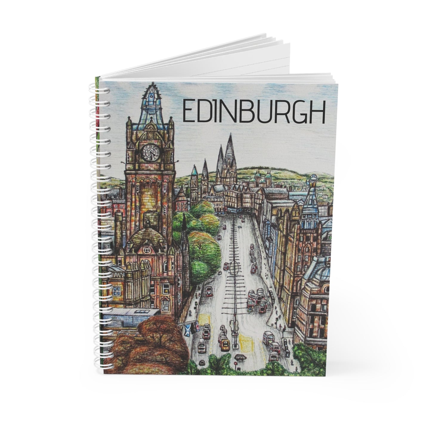 Spiral Notebook- Edinburgh Design