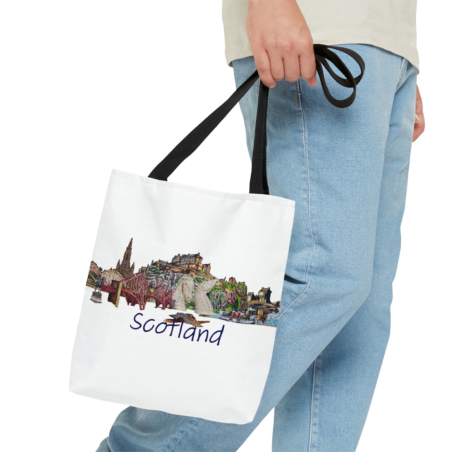 Tote Bag (AOP)-  Iconic Scotland Collage Art Design