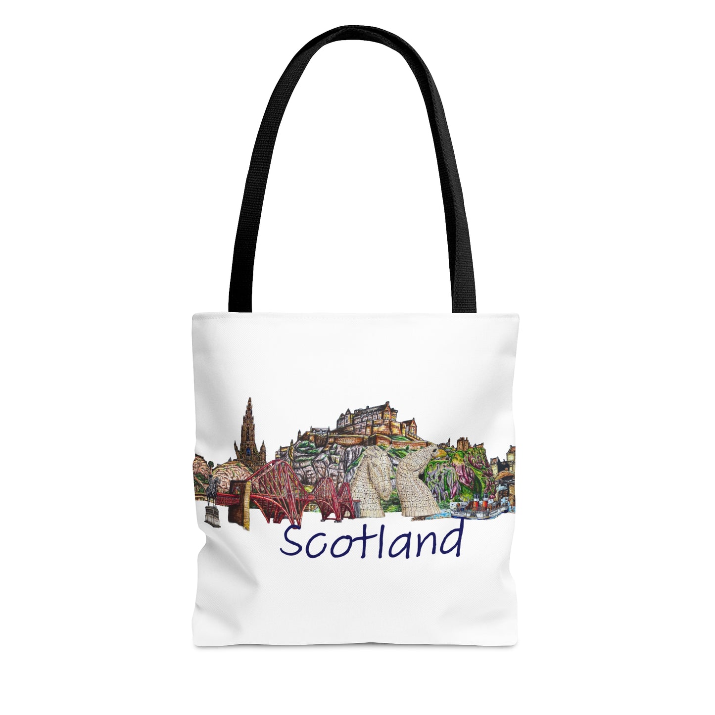 Tote Bag (AOP)- Iconic Scotland Art Design