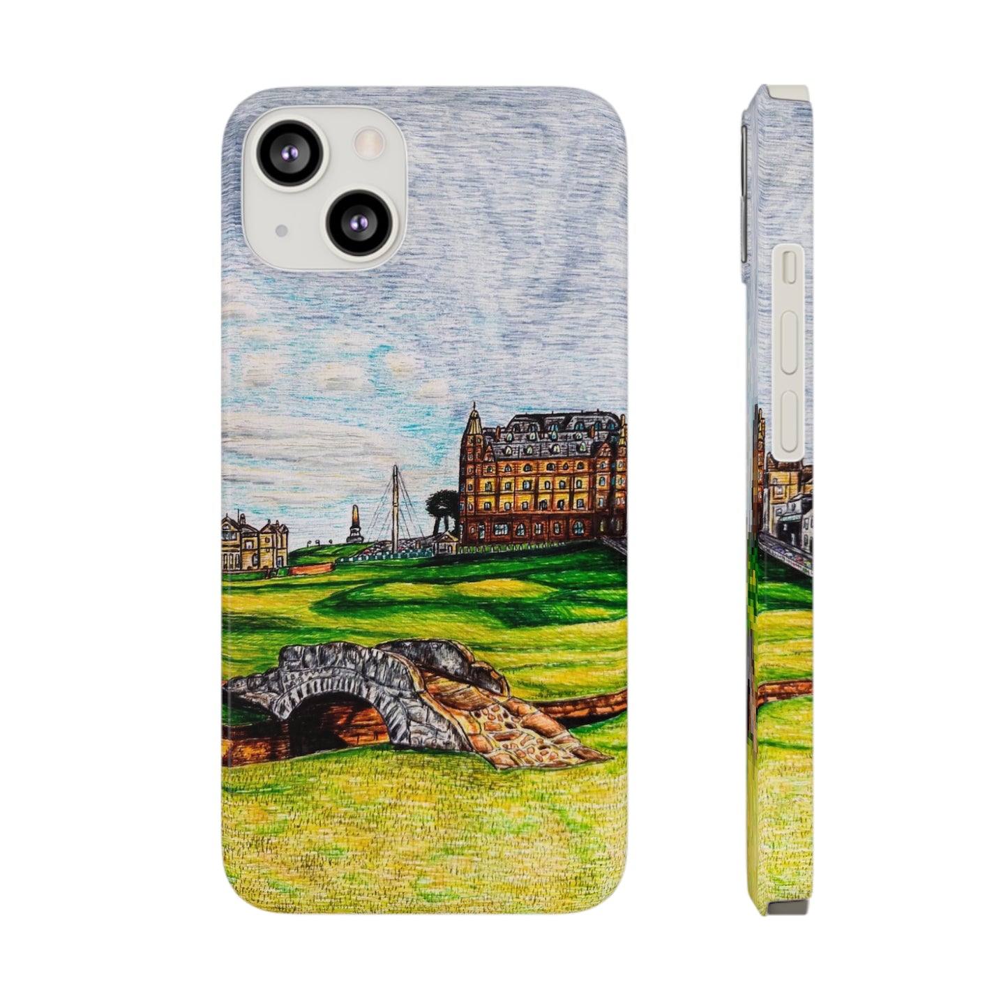 Slim Phone Case- St Andrews Golf Course Design