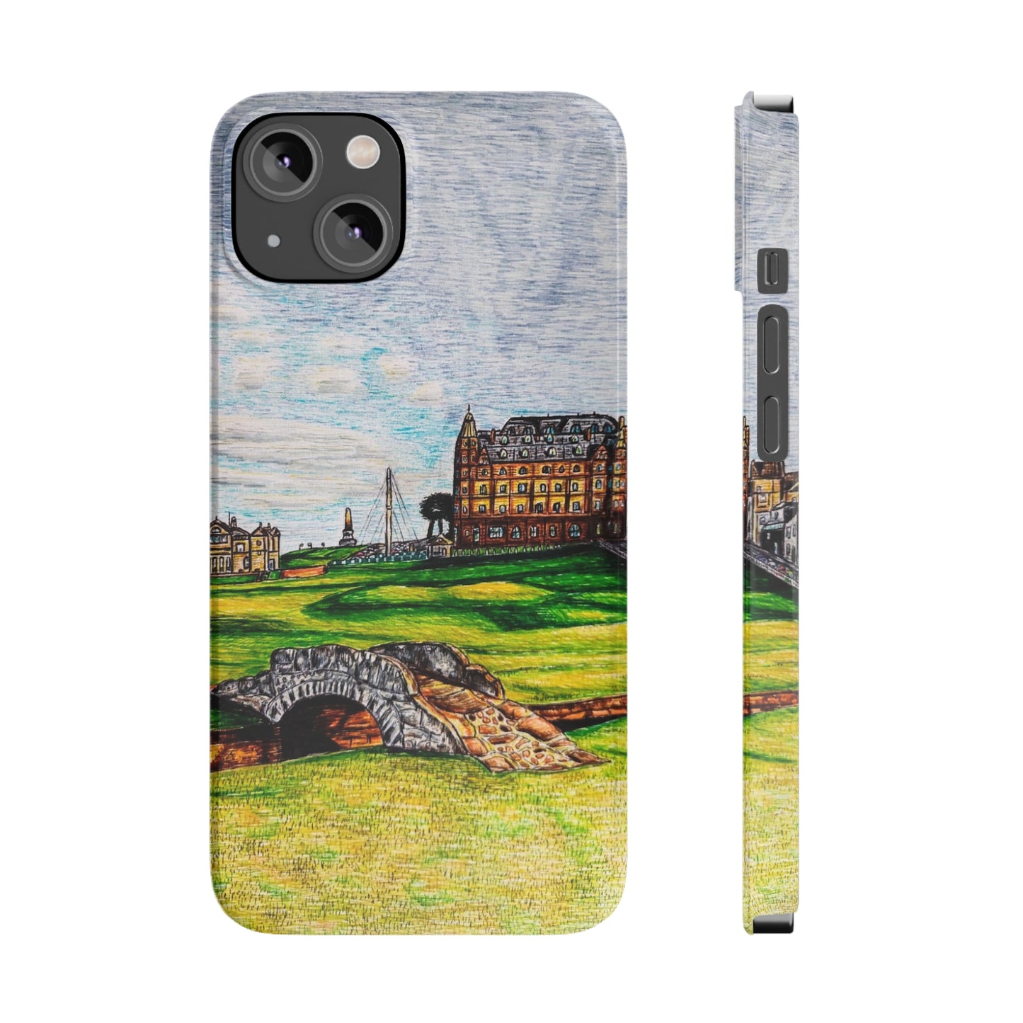 Slim Phone Case- St Andrews Golf Course Design
