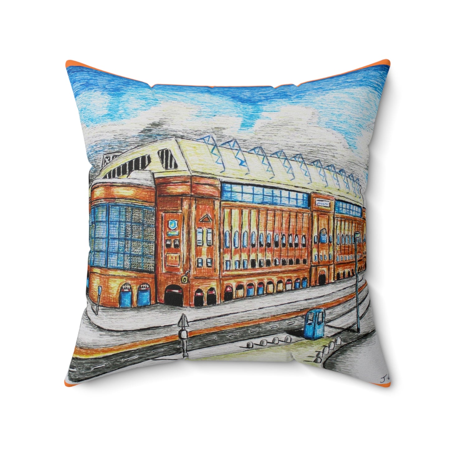 Indoor decorative cushion- Rangers FC, Ibrox Stadium