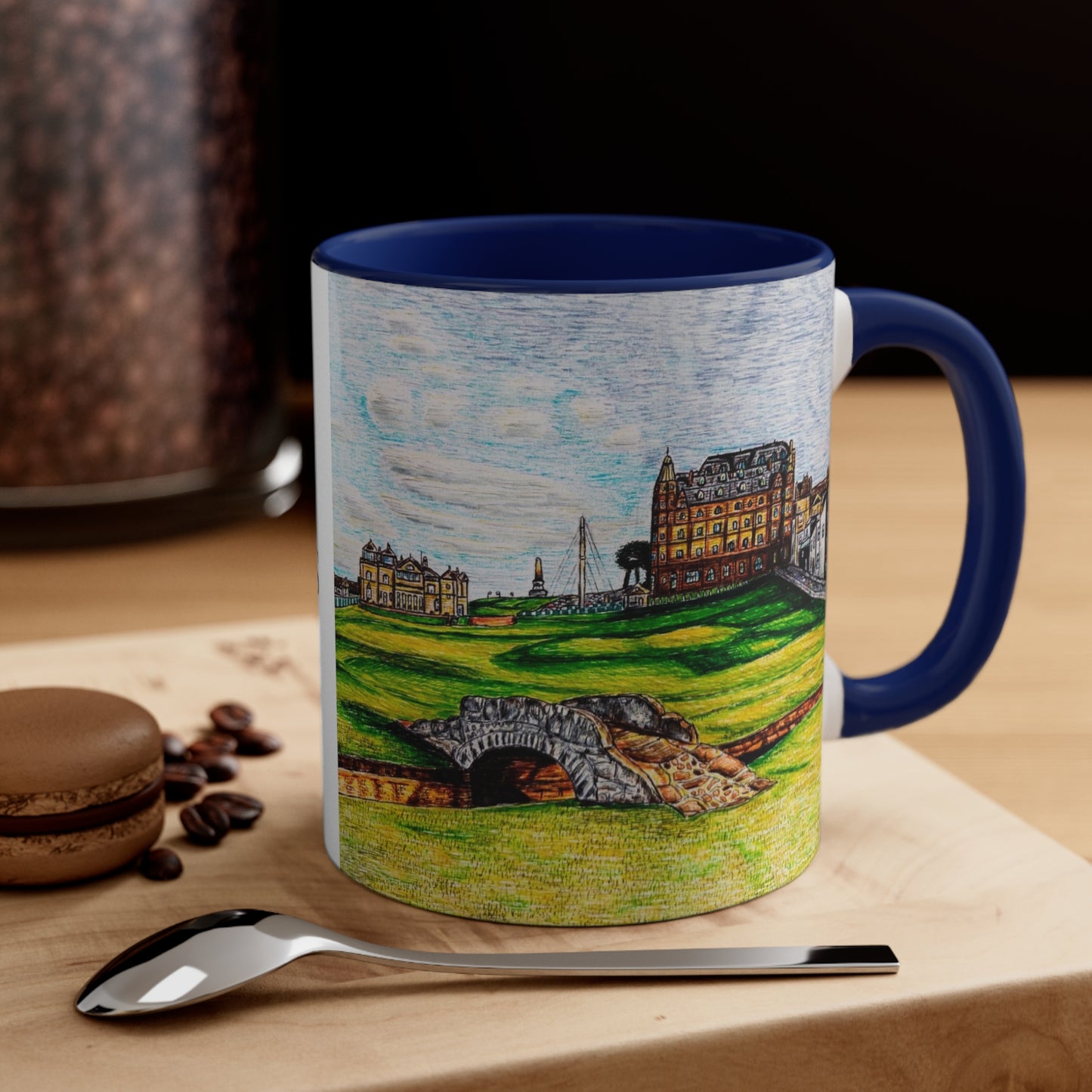 Coffee Mug, 11oz- St Andrews Swilcan Bridge, Scotland Design