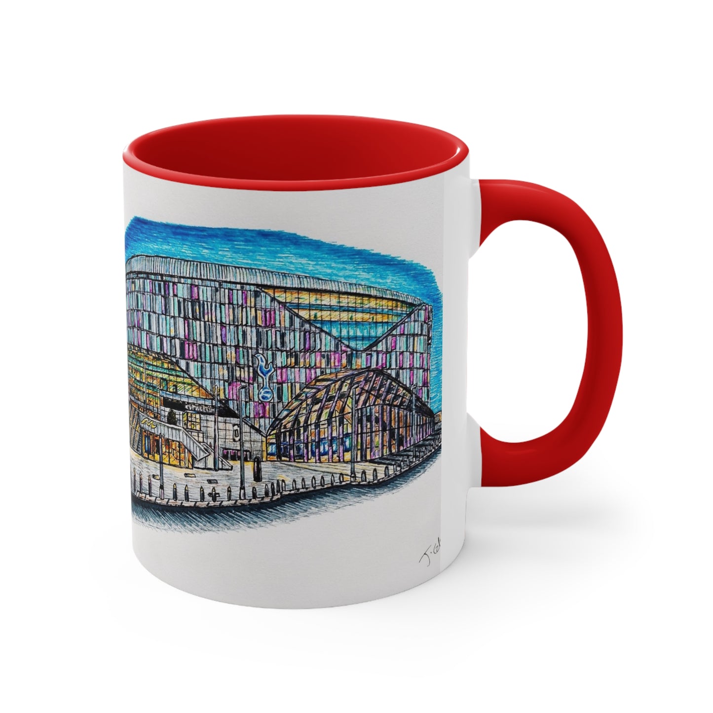 Ceramic Coffee Mug, 11oz- Tottenham FC Design (birthday gift, coffee, football, Old Trafford, home, drinkware, print)