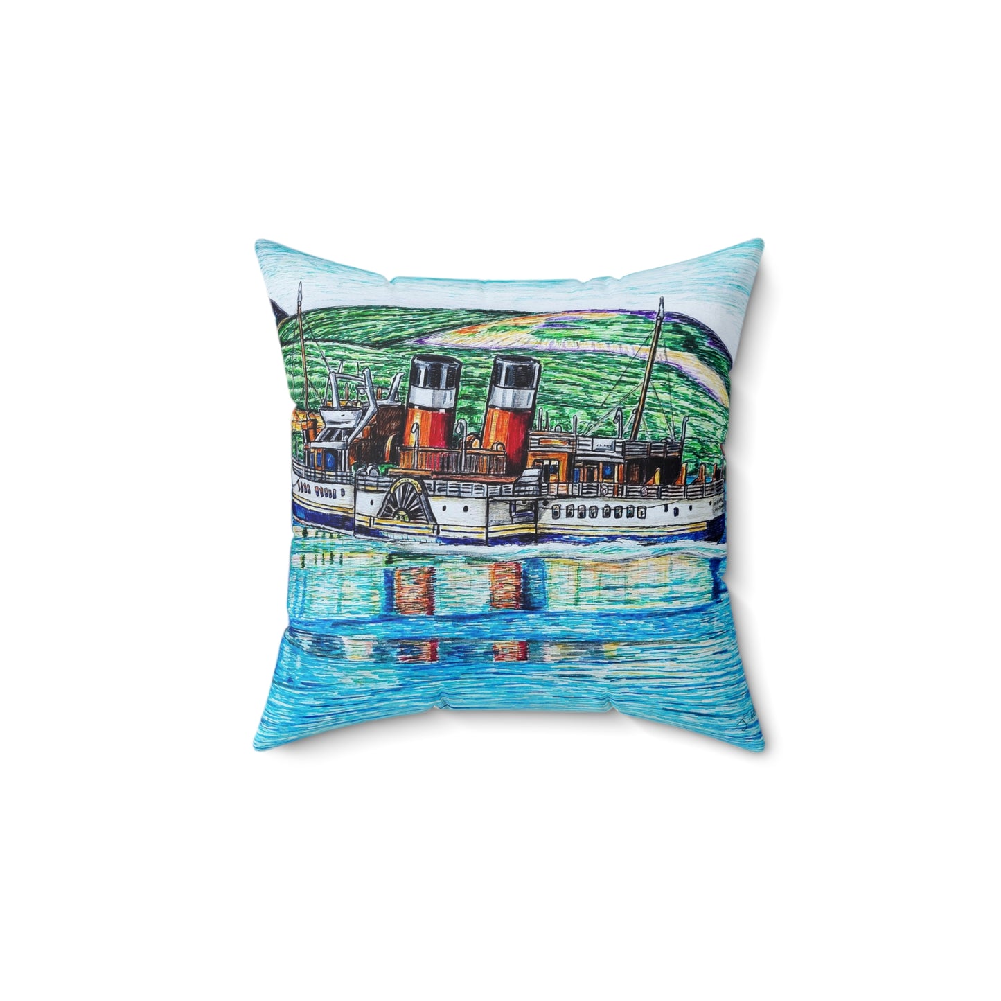 Indoor decorative cushion- Waverley Paddle Steamer