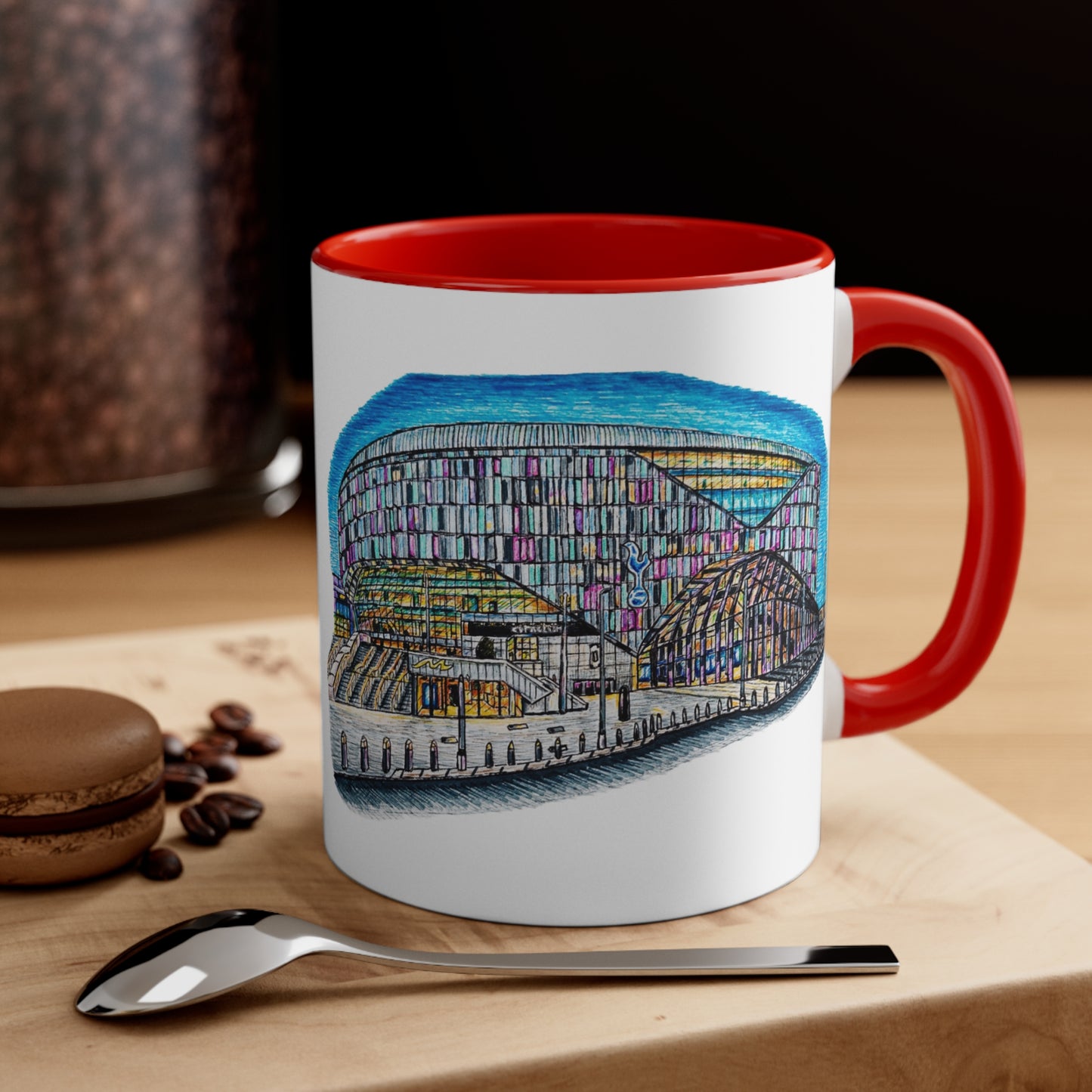 Coffee Mug, 11oz- Tottenham FC, Stadium Design (birthday Gift, football,Home decor, xmas gift, drinkware, ceramic)