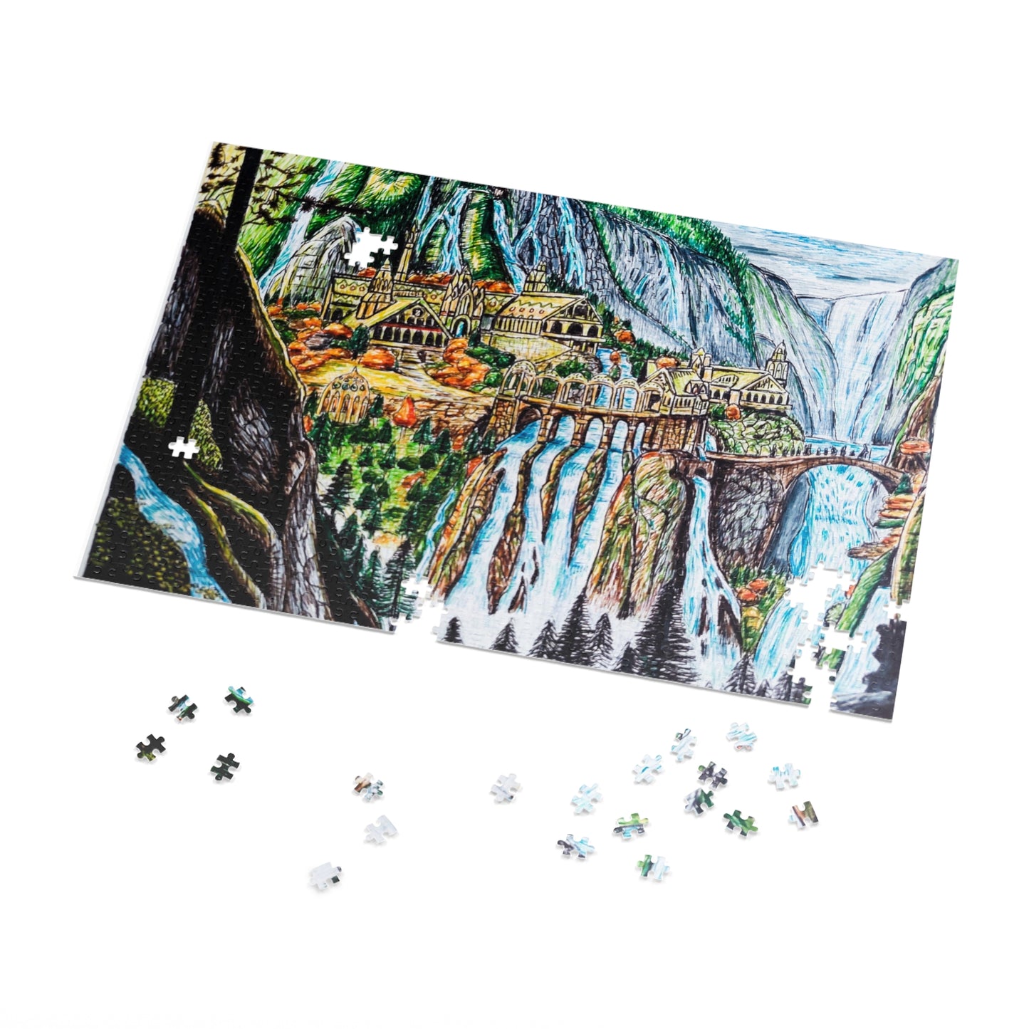 Jigsaw Puzzle (30, 110, 252, 500,1000-Piece)- Lord Of The Rings