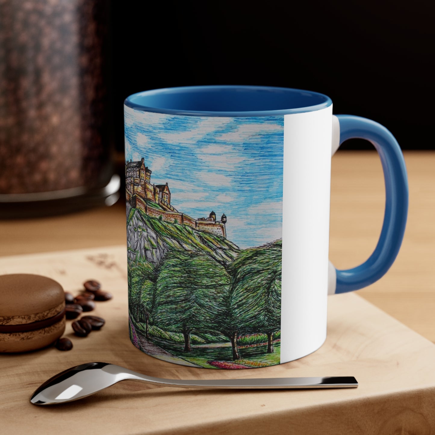 Coffee Mug, 11oz- Edinburgh Castle Design
