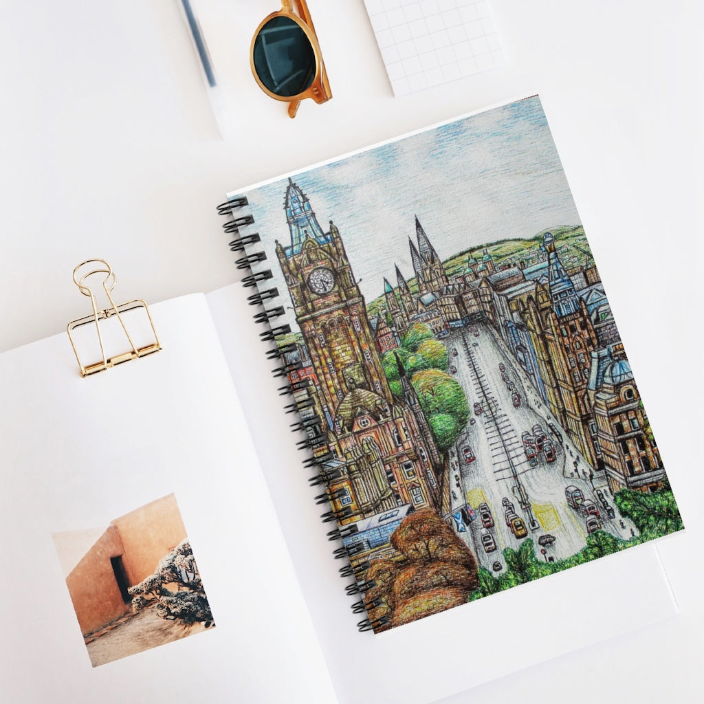 Spiral Notebook - Princes Street Cover