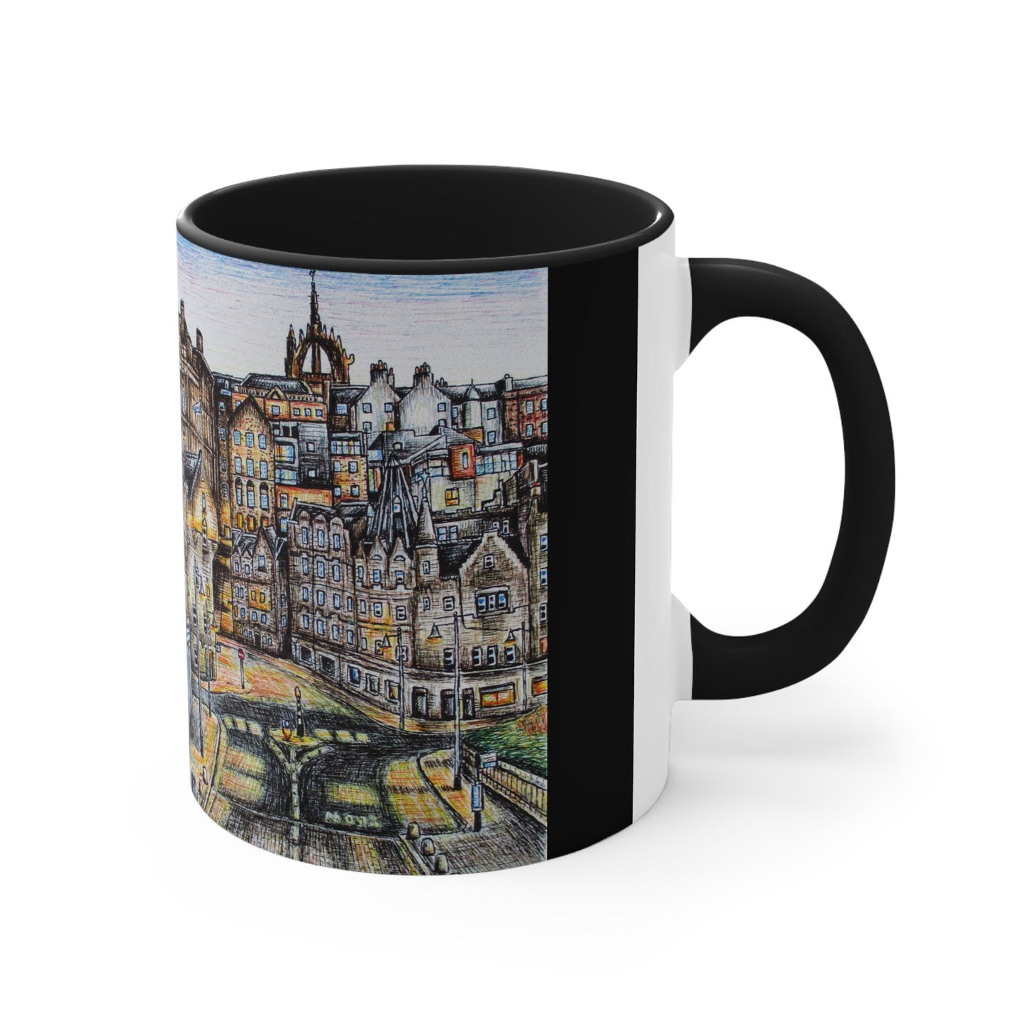 Coffee Mug, 11oz- Edinburgh Old Town Design