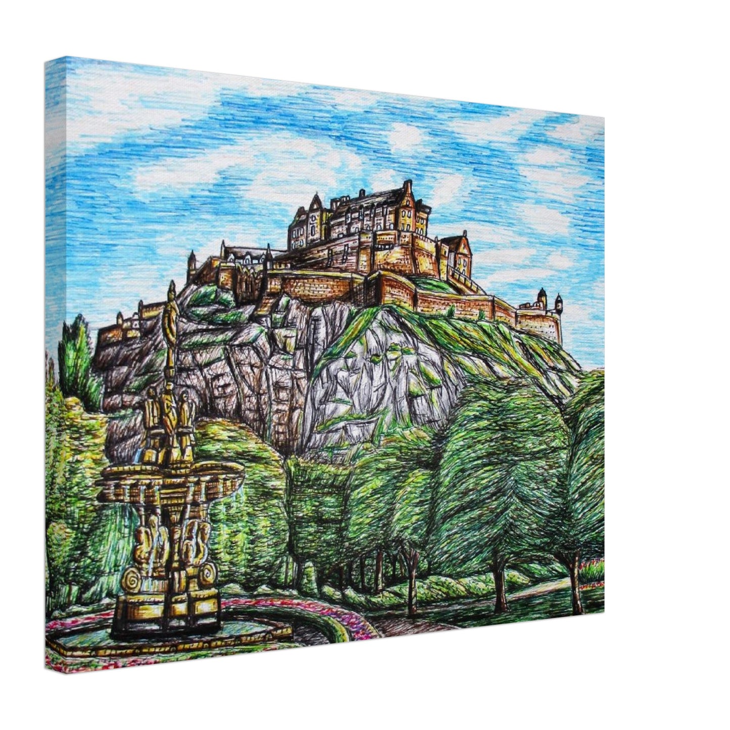Edinburgh Castle Canvas Art