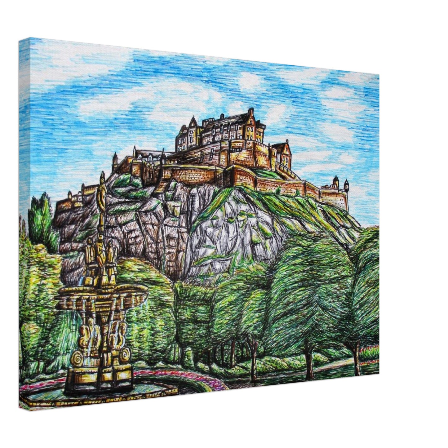 Edinburgh Castle Canvas Art