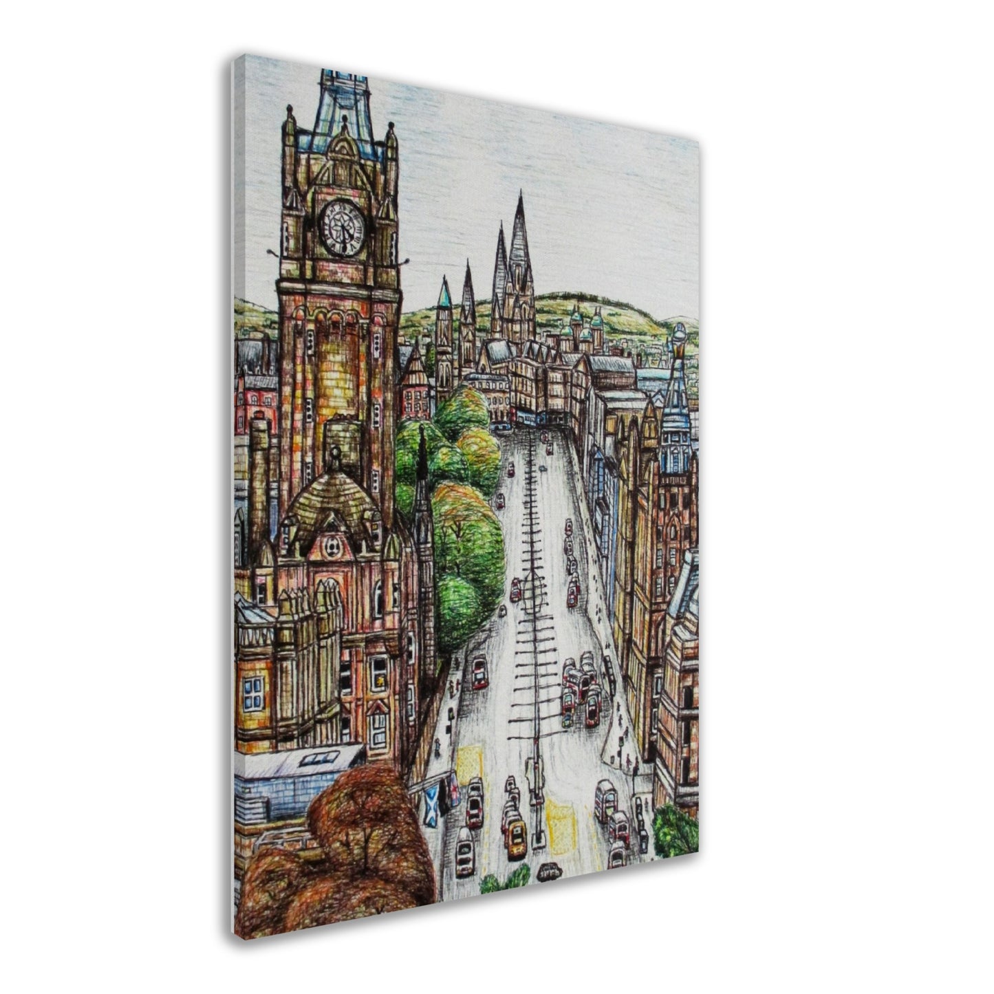 Edinburgh Princes Street Canvas Art