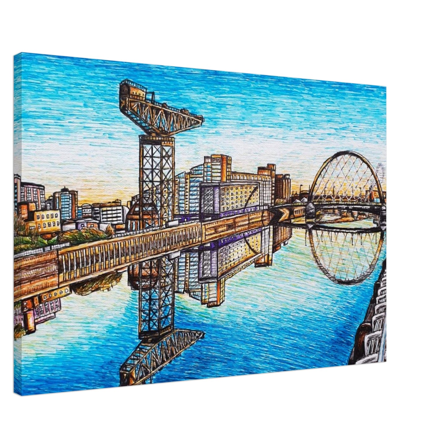 Glasgow River Clyde Canvas Print