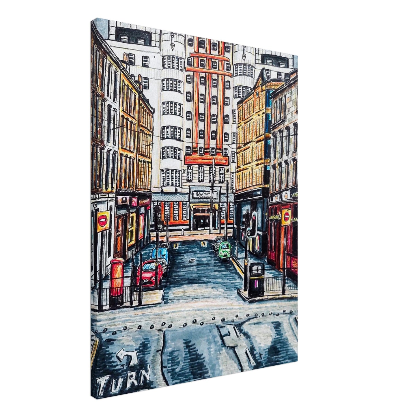 Glasgow Beresford Building Canvas Art Print